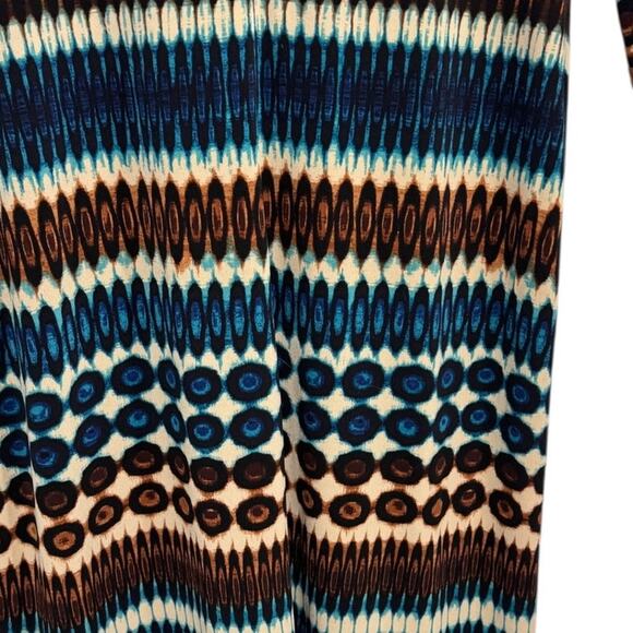 KAREN KANE Multi Pattern 3/4 Sleeve Stretchy Dress SZ LG - Picture 6 of 8